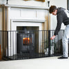 Large Five-Fold Steel "Secura" Fire Guard - Fireside Safety
