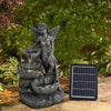 Fairy Waterfall LED Water Fountain Garden Water Feature Statue Lights Out&Indoor
