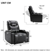 Electric Pu Leather Recliner Chair W/ USB Charge Port Sofa Gaming Home Armchair