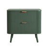 Dusk Hattie 2 Drawer Bedside Table in Dark Green RRP £399