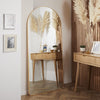 Liberty Large Mirror Arched Contemporary Handcrafted Gold Frame H 170cm x L 80cm