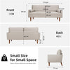 Velvet Sofa with 2 Pillows 2/3 Seater Modern Couch Love Seat Settee Home Office