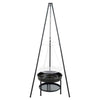 RedFire Garden Barbecue Outdoor Fireplace with Tripod and Fire Bowl Black