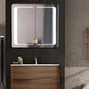 LED Illuminated Bathroom Mirror Cabinet Toothbrush/Shaver Socket Sensor Switch