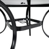 Outdoor Glass Metal Frame Bistro Dining Table Cocktail Table Garden Patio Table