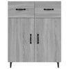 Sideboard Grey Sonoma 69.5x34x90 cm Engineered Wood