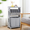 Rolling Laundry Sorter Cart Washing Basket Clothes Hamper Storage Bin On Wheels