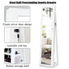 3-in-1 Jewelry Cabinet Full-Length Mirrored Jewelry Armoire Storage Organizer