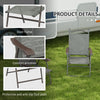 Garden Folding Chairs Portable Outdoor 2Seater Unit Camping High Back Armchair