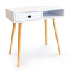 Slim Hallway Console Table Hall Entryway Living Room Modern Furniture Shelf Whit