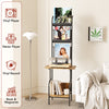 Smilesun Record Player Stand Vinyl Record Storage Turntable Stand 200 Albums