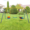 300 kg Indoor Outdoor Swing Set Garden Heavy Duty Carbon Steel Swing Frame