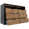 Chest of Drawers 6 Drawers Dresser Wide Bedside Table Cabinet Bedroom Furniture