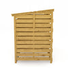Triple Wheelie Bin Shed with Lids Wooden Garden Dustbin Storage Cupboard Outdoor