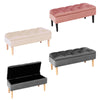 Large Chesterfield Storage Ottoman Bench Box Widnow Seat Stool Bedroom Footstool