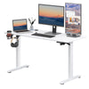 Electric Standing Desk Height Adjustable Sit to Stand Table Office 140cm White