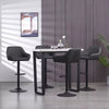 2x Bar Stools Breakfast Comfortable Swivel Gas Lift Kitchen Stool Leather Chairs