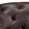 Home Office Chair PU Leather Computer Desk Chair Swivel Armless Chair Study Work