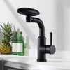 Stainless Steel Kitchen Mixer Tap Swivel Faucet Sink Pull Out Sprayer 4 Function