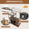 118 cm Tall Cat Tree Tower Large Cat Activity Center Indoor Climbing Furniture