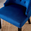 Velvet Dining Chair with Door Knocker Ring Windsor Dressing Room Chair 1/2/4/6