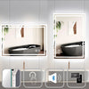 Bathroom Wall Mirror LED Illuminated Lights Bluetooth Speaker Demister Socket