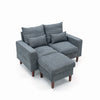 Panana Linen Fabric Sofa 1, 2 or 3 Seater Modern Couch Suite Set ottoman
