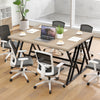 Executive PC Workstation Writing Desk for Working Gaming Study-Maple