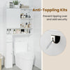 Over-the-Toilet Storage Cabinet Standing Toilet Rack w/ Sliding Door