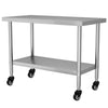 Stainless Steel Commercial Catering Table Work Bench Food Prep Kitchen Shelf UK
