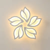 Modern LED Lamp White Frame Ceiling Light Dimmable Pendant Lights Chandelier
