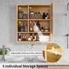 Wall-Mounted Medicine Cabinet with Mirror Single Door Bathroom Storage Cabinet