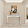 48'' Long Mirrored Console Table Crushed Diamond Vanity Table Offices Home Decor