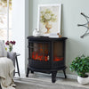 Panoramic Effect Electric Fire 1800W Heater LED Flame Log Burner Fireplace Stove