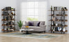Rustic Wood Bookcase Bookshelf 5 Tier Industrial Storage Display Shelving Unit