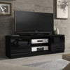 120cm TV Unit I Modern Cabinet with Storage I TV Stand I Black High Gloss Doors
