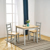 4 Colours Solid Wood Dining Table and 2 Chairs Set Kitchen Room Home Furniture