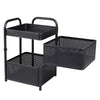 Mobile Metal Kitchen Rotating Storage Trolley Cart Utility Vegetable Shelf Rack