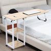 Portable Overbed Chair Dining Tray Table Mobility Aid Disability Desk On Wheels