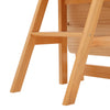 3-in-1 Wooden Stepladder Convertible Folding Step Stool Chair Display Rack Stand
