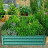 Garden Raised Bed Galvanised Steel Outdoor Planter Pot Flower Herb Box 2 pieces