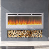 LED Fireplace Media Wall Fire Wall Mounted / Standing Electric Heater 40-100in