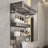 2/3 Tier Aluminum Basket Shower Rack Bathroom Storage Shelf Towel Rail Holder