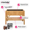 Raised Plant Bed Shelf Garden Wooden Box Flowers Herbs Vegetables Outdoor Patio