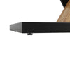 Extendable Dining Table Kitchen Table with MDF Top, Metal Legs 120-160x75x75.5cm