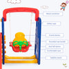 3 in 1 Toddler Slide and Swing Set Kids Climber Slide Playset Activity Center