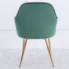 Restaurant Kitchen Seat Side Chair Velvet PU Leather Cushion Padded Dining Chair