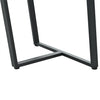 Rectangular Modern Kitchen Furniture Marble Effect Dining Table with Metal Legs