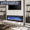 Electric Fireplace & Surrounds Framed Fire Flame Mantelpieces LED Jzndkiqhmykzus