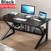 K-Shaped Computer Desk With Shelves Gaming Laptop Table Workstation Home Office